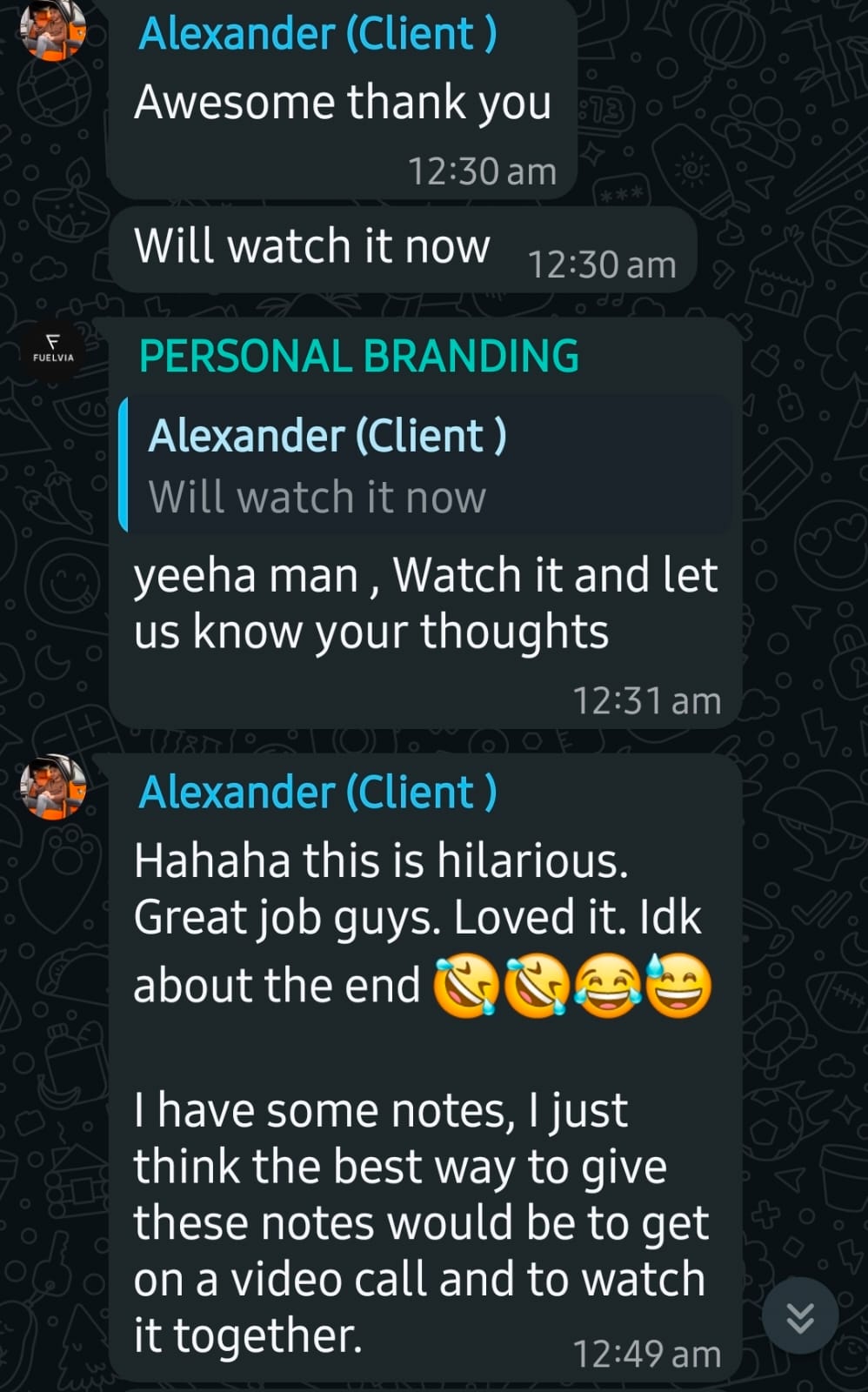 Client Feedback